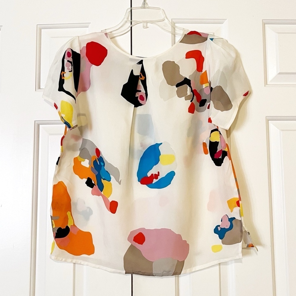 Objects Without Meaning "Francie" Mike Mills Print. 100% Japanese Cupro Top. - Picture 5 of 16